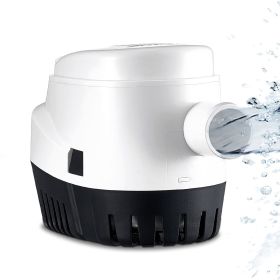 Bilge Pump, 1100GPH 12V Automatic Submersible Boat Bilge Water Pump with Float Switch, 1.1" Outlet Diameter, Small Boat Bilge Pump