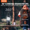 LED Camping Lanterns, 4 Pack, Magnetic Base, Battery Powered Lights, Lightweight Hanging Collapsible Lights, Ideal for Outdoor Camping Hiking