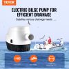 Bilge Pump, 1100GPH 12V Automatic Submersible Boat Bilge Water Pump with Float Switch, 1.1" Outlet Diameter, Small Boat Bilge Pump