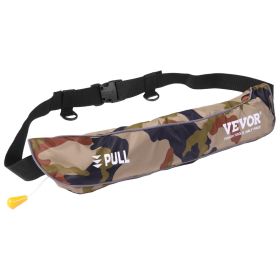 Manual Inflatable Belt Pack for Adults, 105N Buoyancy, Over 80 Pounds and Up to 59 in Waist Adjustable, Inflatable PFD Waist for SUP Paddelboarding (Color: Green)