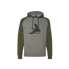 Army green sleeve Goose hoodie (size: XXL)